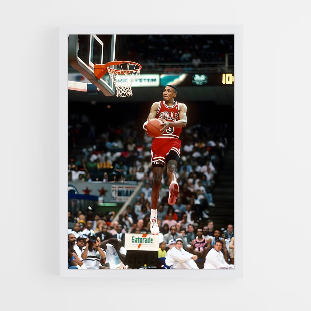 Poster Scottie de pippen – affiche Basketball (vue 3)